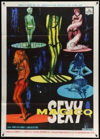 1r663 SEXY MAGICO Italian 1p '63 shocking mondo style documentary, art of sexy strippers!