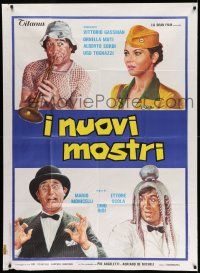 1r697 VIVA ITALIA Italian 1p '78 I Nuovi mostri, Gassman, Sordi, Tognazzi, Muti, wacky art!