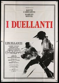 1r053 DUELLISTS Italian 2p '77 Ridley Scott, Keith Carradine, Harvey Keitel, cool fencing image!