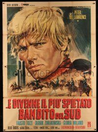 1r056 FEW BULLETS MORE Italian 2p '67 Peter Lee Lawrence, spaghetti western art by Gasparri!