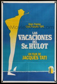 1r358 MR. HULOT'S HOLIDAY Argentinean R79 Pierre Etaix silhouette art of Jacques Tati!