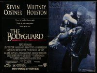 1r022 BODYGUARD subway poster '92 full image of Kevin Costner carrying Whitney Houston!