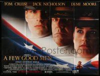 1r027 FEW GOOD MEN subway poster '92 best image of Tom Cruise, Jack Nicholson & Demi Moore!