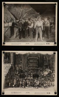 1s935 KING KONG 2 8x10 stills R52 Robert Armstrong and Bruce Cabot on Skull Island!