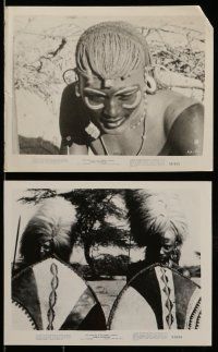 1s366 AFRICA ADVENTURE 9 8x10 stills '54 the REAL Africa, the living jungle, wild animal images!