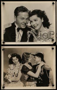 1s812 ANDY HARDY GETS SPRING FEVER 3 8x10 stills '39 Mickey Rooney, Ann Rutherford, Cecilia Parker