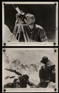 1s821 CONQUEST OF EVEREST 3 8x10 stills '53 Sir Edmund Hillary & sherpa Tensig Norgay, mountain!