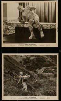 1s822 CURSE OF THE FACELESS MAN 3 8x10 stills '58 volcano man stalks Earth to claim his woman!