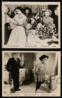 1s748 FATHER'S LITTLE DIVIDEND 4 8x10 stills '51 Elizabeth Taylor, Spencer Tracy & Joan Bennett!