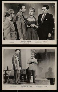 1s331 FOUR BOYS & A GUN 10 8x10 stills '57 James Franciscus is going to the electric chair!