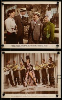 1s049 GREENWICH VILLAGE 4 color 8x10 stills '44 sexy Carmen Miranda, Don Ameche, Bendix, Blaine!