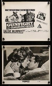 1s483 GUN FIGHT AT COMANCHE CREEK 8 Australian 8x10 stills '63 great images of cowboy Audie Murphy!