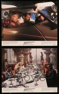 1s038 INDIANA JONES & THE TEMPLE OF DOOM 5 8x10 '84 Steven Spielberg & George Lucas!