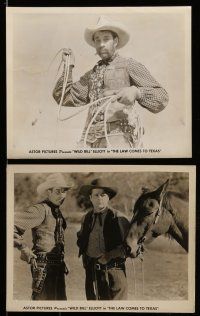1s346 LAW COMES TO TEXAS 10 8x10 stills '39 cowboy Wild Bill Elliott declares war on bandits!