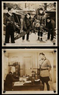 1s860 NORTHERN PURSUIT 3 8x10 stills '43 Mountie Errol Flynn pretends to help Nazis & betray Canada