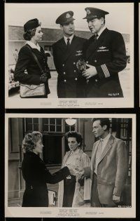 1s508 OUT OF THE CLOUDS 8 8x10 stills '57 airplane pilot Anthony Steel, James Robertson Justice