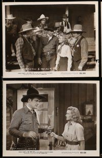 1s416 PINTO KID 9 8x10 stills R55 great cowboy western images of Charles Starrett and Louise Currie