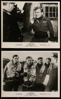 1s292 REACH FOR THE SKY 11 8x10 stills '57 cool images of pilot Kenneth More, w/ Muriel Pavlow!