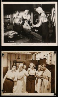 1s555 WOMEN'S PRISON 8 8x10 stills '54 Ida Lupino & super sexy convict Cleo Moore!