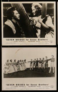 1s526 SEVEN BRIDES FOR SEVEN BROTHERS 8 English FOH LCs '54 Jane Powell & Howard Keel, MGM musical!