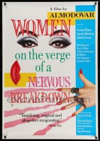 1t002 WOMEN ON THE VERGE OF A NERVOUS BREAKDOWN Aust 1sh '88 Mujeres al borde - ataque de nervios!