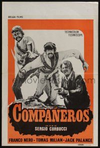 1t688 COMPANEROS Belgian '72 Sergio Corbucci directed, Franco Nero in action!