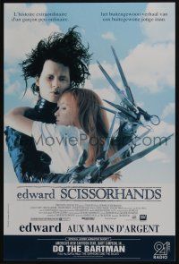 1t701 EDWARD SCISSORHANDS Belgian '90 Tim Burton classic, Johnny Depp & Winona Ryder!