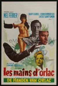 1t725 HANDS OF ORLAC Belgian '61 pianist Mel Ferrer is given the hands of a murderer!