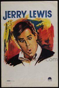 1t743 JERRY LEWIS Belgian '60 huge artwork image of zany comedian!