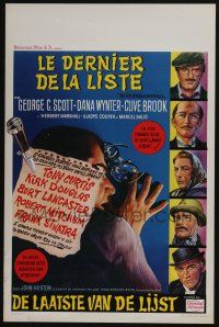 1t763 LIST OF ADRIAN MESSENGER Belgian '63 John Huston, art of 5 heavily disguised great stars!