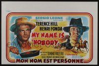 1t781 MY NAME IS NOBODY Belgian '73 Il Mio nome e Nessuno, art of Henry Fonda & Terence Hill!