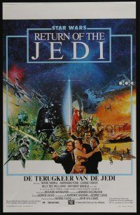 1t799 RETURN OF THE JEDI Belgian '83 George Lucas classic, cool different montage image!