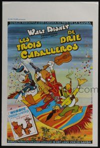 1t825 THREE CABALLEROS/WINNIE THE POOH & TIGGER TOO Belgian '70s great art of Donald & gang!