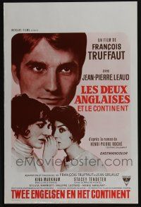 1t832 TWO ENGLISH GIRLS Belgian '71 Francois Truffaut directed, Jean-Pierre Leaud!