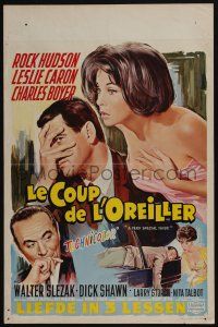 1t833 VERY SPECIAL FAVOR Belgian '65 Charles Boyer, Rock Hudson tries to unwind sexy Leslie Caron!