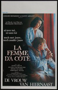 1t845 WOMAN NEXT DOOR Belgian '81 Francois Truffaut's La Femme d'a cote, Gerard Depardieu, Ardant