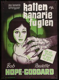 1t464 CAT & THE CANARY Danish R60s different art of monster hand & sexy Paulette Goddard!