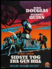 1t492 LAST TRAIN FROM GUN HILL Danish '61 Kirk Douglas, Anthony Quinn, directed by John Sturges!