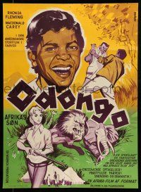1t503 ODONGO Danish '58 Rhonda Fleming in an African adventure sweeping from Kenya to Congo!