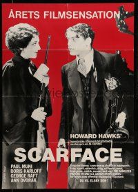 1t515 SCARFACE Danish R80s Howard Hawks, cool different image of gangster Paul Muni!