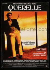 1t013 QUERELLE French 17x23 '82 Rainer Werner Fassbinder, Brad Davis, homosexual romance!