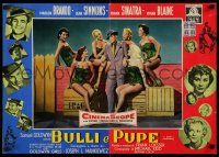1t025 GUYS & DOLLS Italian photobusta '56 publicity image of Marlon Brando and sexy Kit-Kat girls!
