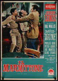 1t031 SAD SACK Italian photobusta '58 wacky cross-eyed Jerry Lewis in the Foreign Legion!