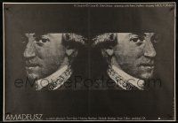 1t344 AMADEUS Polish 27x38 '86 Milos Forman, Mozart biography, art by Mieczyslaw Wasilewski!