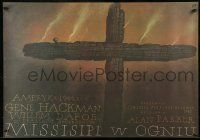 1t395 MISSISSIPPI BURNING Polish 26x38 '90 Gene Hackman, Willem Dafoe, best Walkuski artwork!