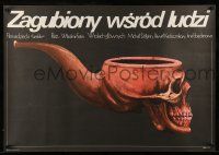 1t409 PROPAVSHIYE SREDI ZHIVYKH Polish 26x38 '82 Vladimir Fetin, Jakub Erol art of pipe skull!