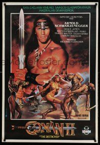 1t064 CONAN THE DESTROYER Turkish '85 Arnold Schwarzenegger is the most powerful legend of all!