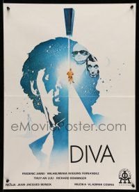 1t597 DIVA Yugoslavian 19x27 '82 Jean Jacques Beineix, Andrei, a new kind of French New Wave!