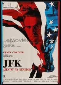 1t626 JFK Yugoslavian 19x27 '91 directed by Oliver Stone, Kevin Costner as Jim Garrison!