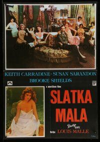 1t645 PRETTY BABY Yugoslavian 19x27 '78 directed by Louis Malle, wild completely different sexy art!